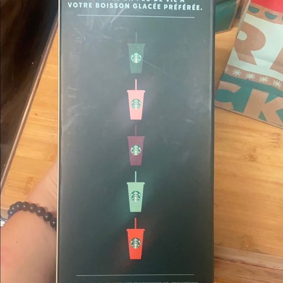 Starbucks holiday reusable sparkle cold cup multi - Picture 3 of 6